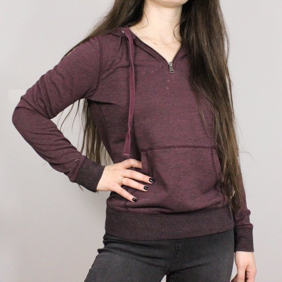 *Roots Purple  3/4 Zip Sweater - Picture 1 of 7